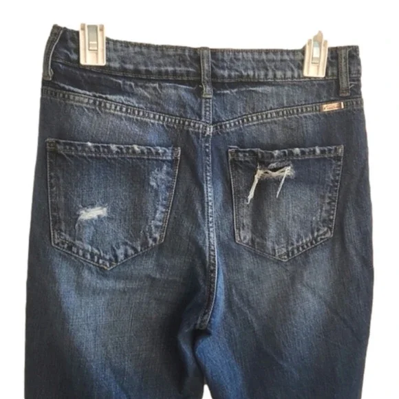 WOMENS Kancan dark wash distressed jeans size 7. - Picture 9 of 12